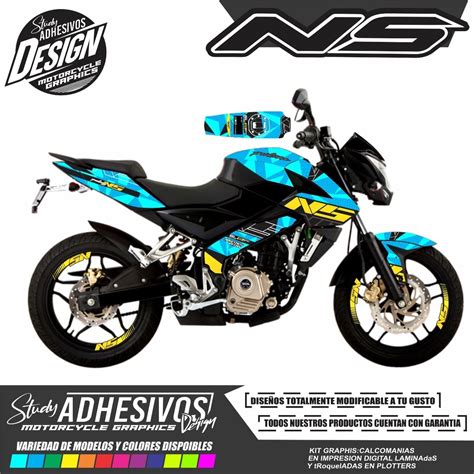 Calcomanias Pulsar Ns 200 Personalizadas Kit De Stickers Cuotas Sin