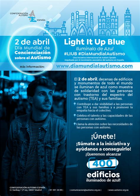 El movimiento asociativo del autismo promueve la iluminación en azul de