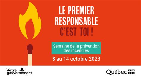 Semaine De La Prévention Des Incendies 2023 ⋆ Ville De Mcmasterville