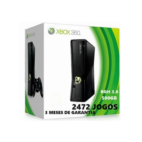 Console Xbox Slim Destravado Rgh Gb Jogos