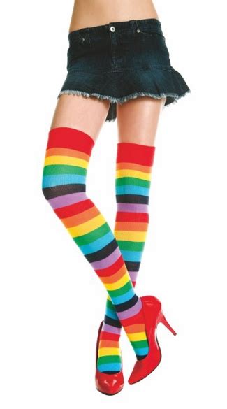 Rainbow Stripes Stockings Xxx Porn