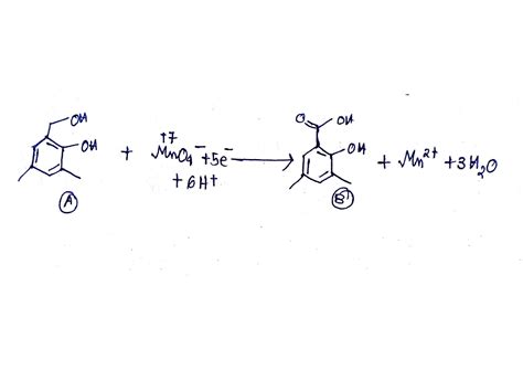 Solved Compound B Points Write Balanced Redox Reactions