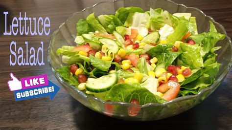 Lettuce Salad With Pomegranate Lettuce Salad Recipe Mirammajidpk