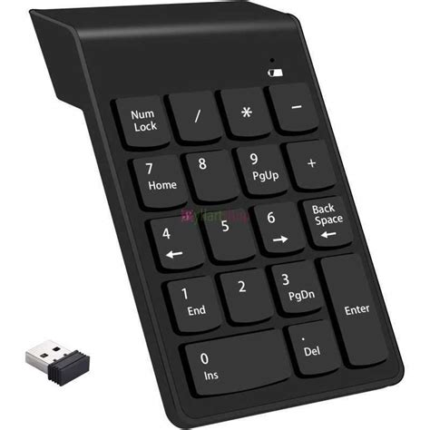 Clavier sans fil pavé numerique à 18 touches avec récepteur mini USB 2