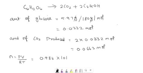 Solved In Alcohol Fermentation Yeast Converts Glucose To Ethanol And