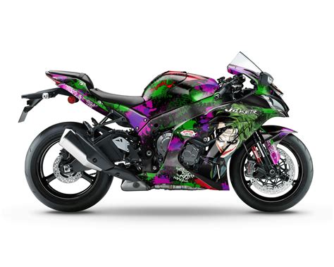 Kawasaki Zx R Graphics Kit Joker Spinningstickers