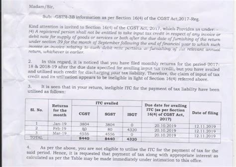 Gst Notice For Payment Of Interest