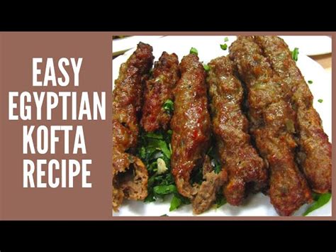 Egyptian Kofta Kebab Recipe