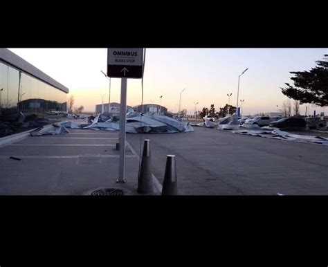 MirÁ El Video Así Afectó El Fuerte Viento Al Aeropuerto De Comodoro