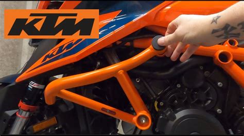 Fitting Ktm Super Duke Crash Bars Youtube