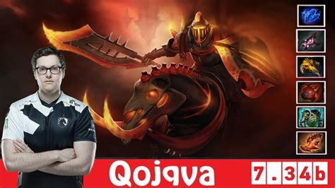 DOTA 2 Qojqva The CHAOS KNIGHT OFFLANE 7 34b YouTube