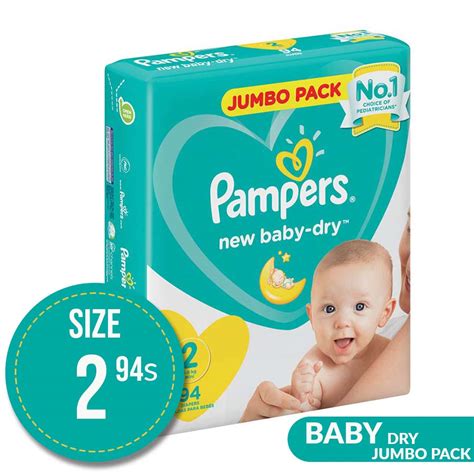 Pampers Baby Dry Nappies Size Jumbo Pack S Diaper World