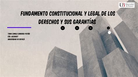 fundamento constitucional y legal de los derechos y sus garantías by