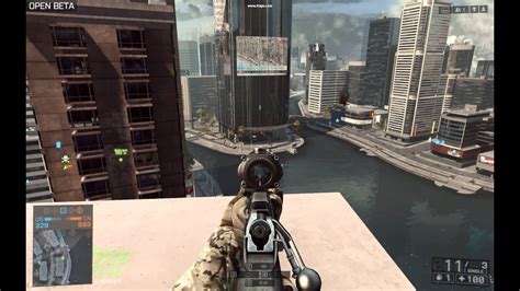 Battlefield 4 Closed Beta Long Range Sniper Scope Youtube