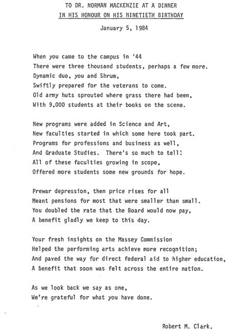 Poems about UBC and other Topics by Professor Robert Clark - UBC Legacies