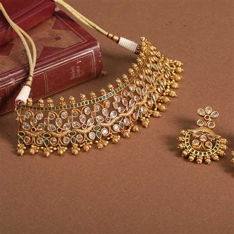 Caine Nakshatra Cz Choker Set From Tarinika South India Jewels