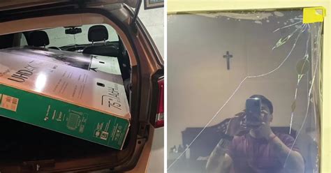 Se Compró Un Televisor Nuevo De 75 Pulgadas Pero Al Enchufarlo Se Encontró Con Una Sorpresa