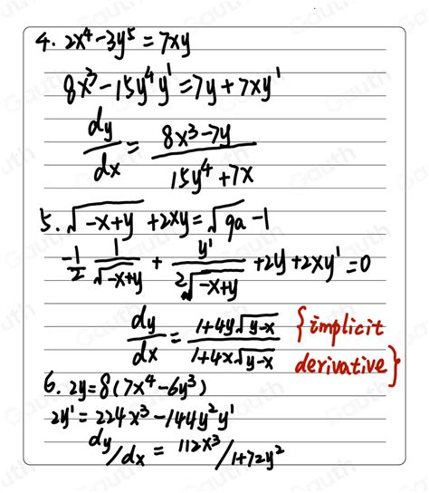 Solved Find Dy Dx By Implicit Differentiation X Y Xy