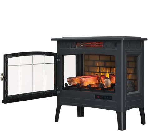 Duraflame Infrared Quartz Stove Heater With 3D Flame Effect Remote