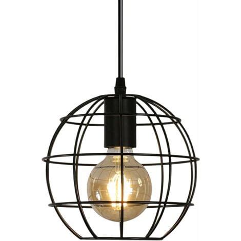 COMELY Suspension Luminaire Industrielle Lustre Rétro en Métal Abat