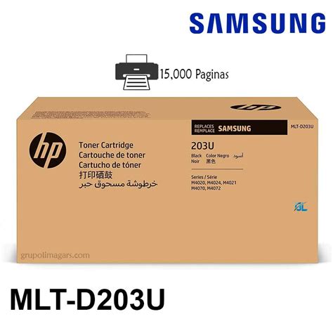 Toner Samsung MLT-D203U Negro Original | G-Limagars Peru