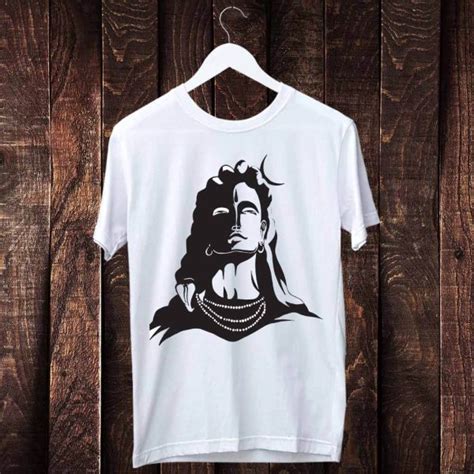 Shiva Portrait Printed T Shirt Buy Spiritual Products