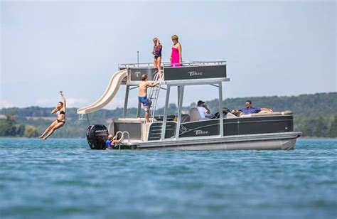 5 Best Double Decker Pontoon Boats With Slides Aka Funships