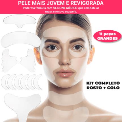 Adesivos Faciais Antirrugas Reutiliz Veis Pe As Beleza Plena