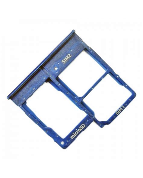 Bandeja O Soporte Dual Sim Y Sd Para Samsung Galaxy A E A A F Azul