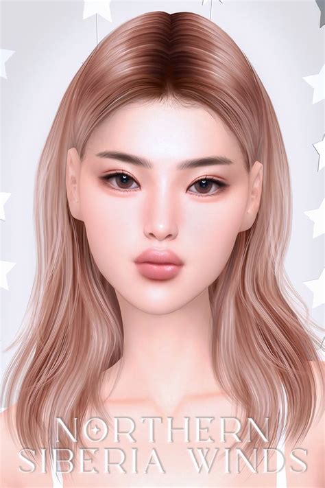 Female New Year Collection Northern Siberia Winds The Sims Skin