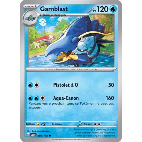 Gamblast Pv 120 050 198 Carte Commune Écarlate et Violet