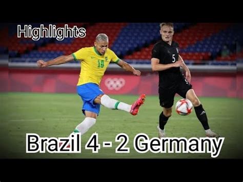 Highlights Brazil Vs Germany Olympics Men Football Hasil Brazil Vs