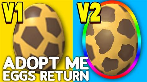 Adopt Me OLD EGGS Are COMING BACK Version 2 Safari Eggs Adopt Me