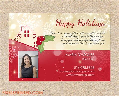 Realtor Holiday Postcards Realtor Christmas Postcards Realor Holiday