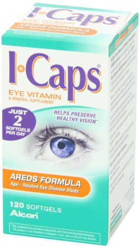 Systane Icaps Eye Vitamin Mineral Supplement Areds Formula