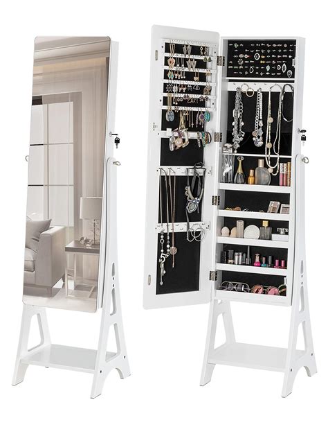 Buy Yokukina Led Jewelry Cabinet Armoire Large Storage Lockable