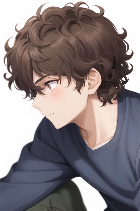 Anime Wavy Hair Male