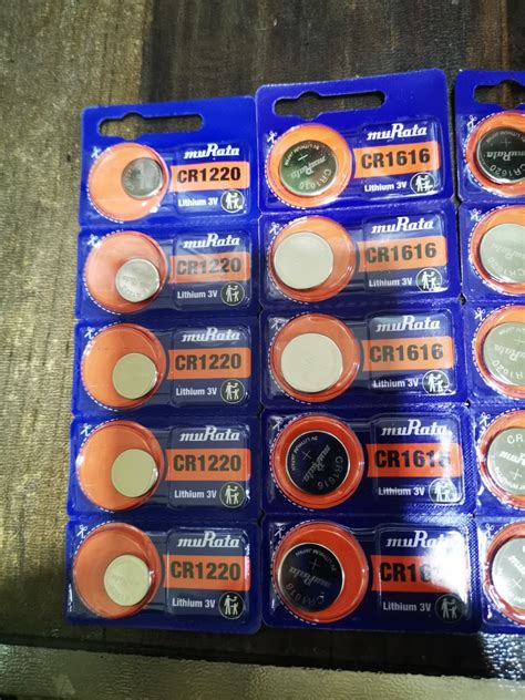 Murata Battery CR1220 CR1616 CR1620 CR1632 Lithium Button Cell