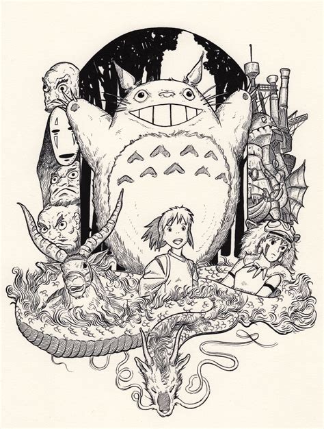 The Detailed Art Of J M Dragunas Studio Ghibli Art Studio Ghibli