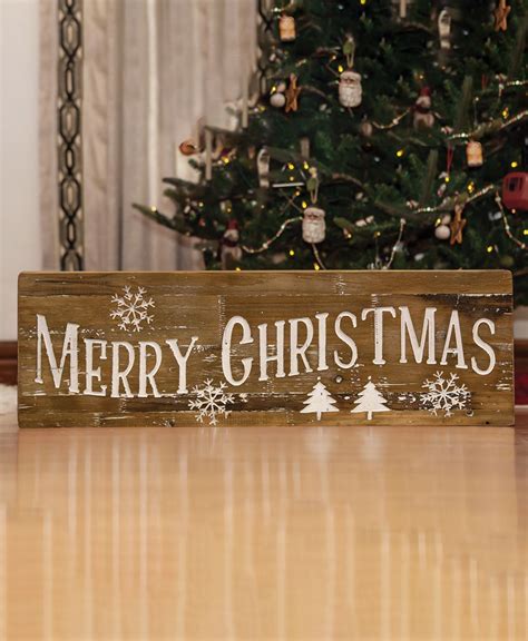 Col House Designs Wholesale Merry Christmas Natural Wood Sign