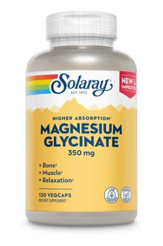 Solaray Magnesium Glycinate Capsules 350 Mg 120 Ct Fred Meyer