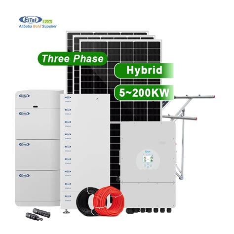 Eitai Home Using Complete Three Phase Kw Kw Hybrid Solar Energy