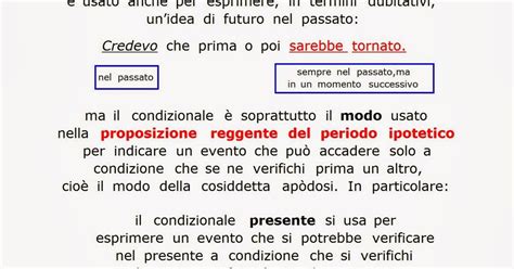 Paradiso Delle Mappe Il Modo Condizionale E I Suoi Tempi