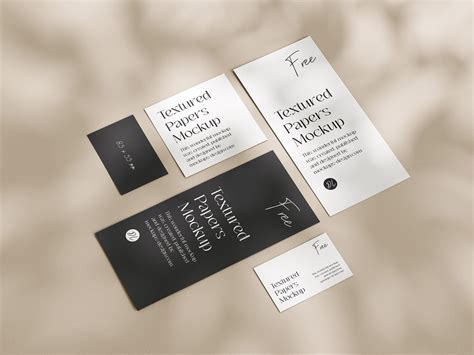 Flyers with business card mockup - Mockups Design