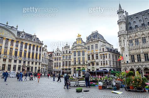 Flower And Plant Market At Grand Place Most Memorable Landmark Of