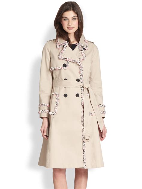 Kate Spade Fontaine Trenchcoat In Beige Marseille Beige Lyst