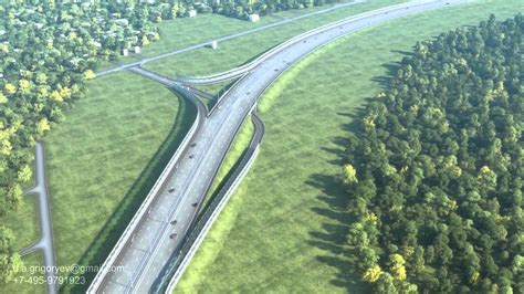 Highway Project D Animation With Interchanges Youtube