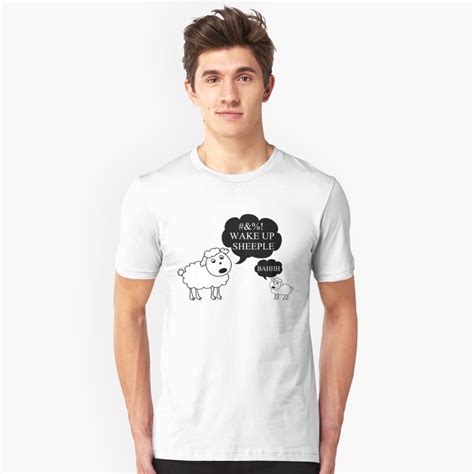 Sheep Says Wake Up Sheeple T Shirt By Firefoxxy Redbubble