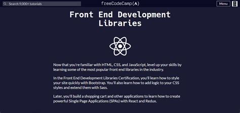 GitHub - Saaim-K/freeCodeCamp-Front-End-Development-Libraries: An open ...