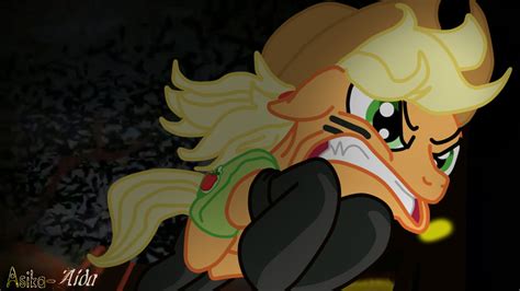 Safe Artist Asika Aida Applejack Somepony To Watch Over Me